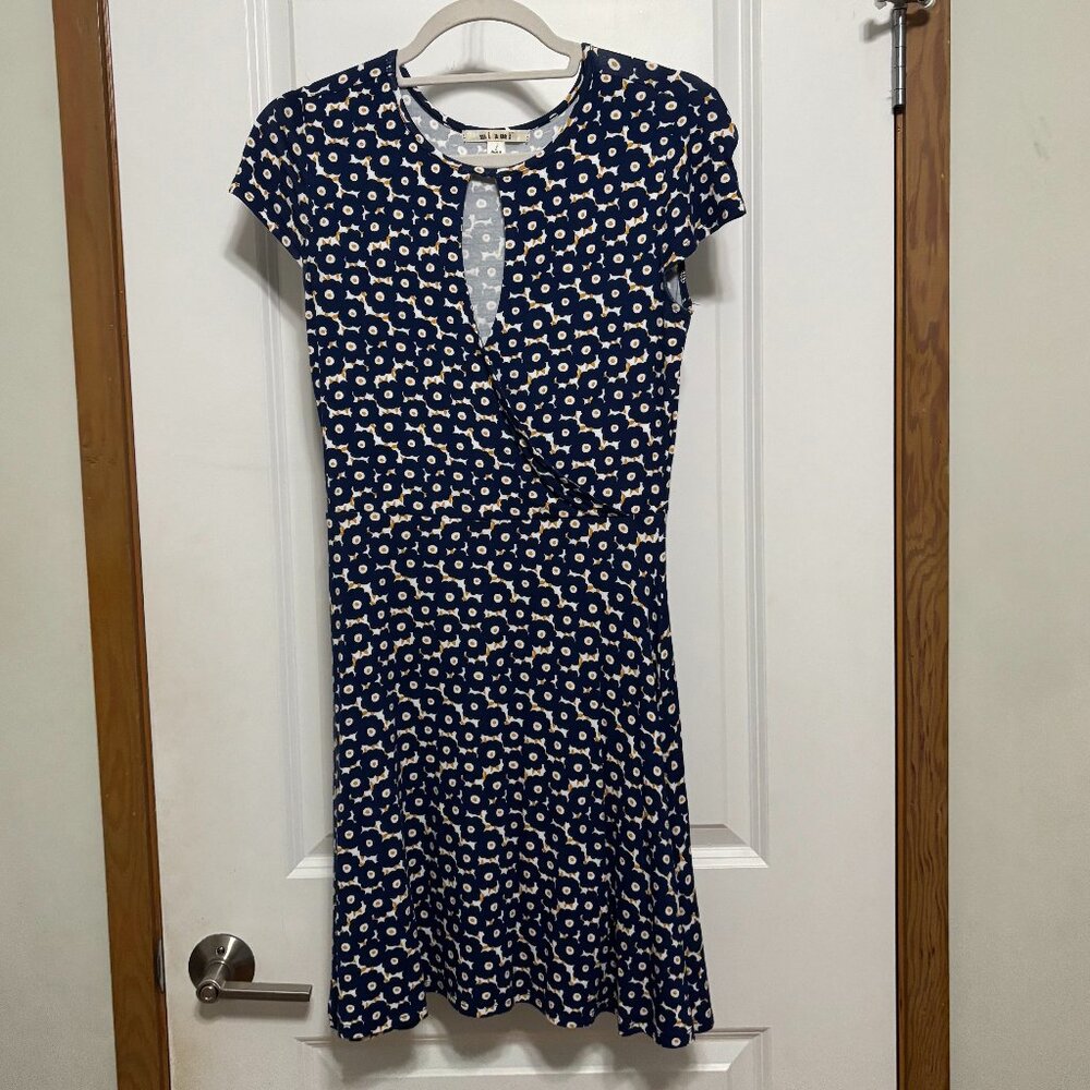 Miami Navy Flower Dress